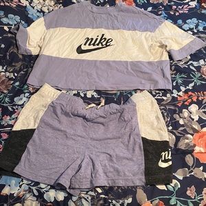 nikey crop top set